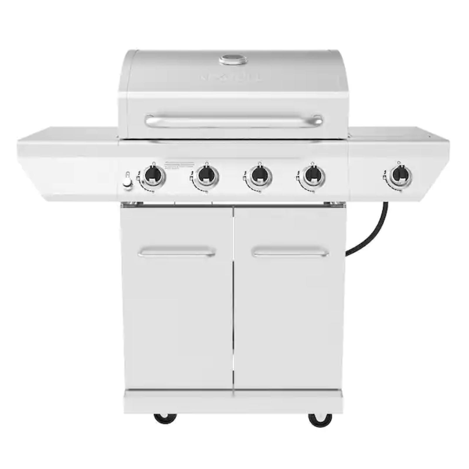 DALLAS LOCATION - Nexgrill 4-Burner Propane Gas Grill in Stainless Steel with Side Burner