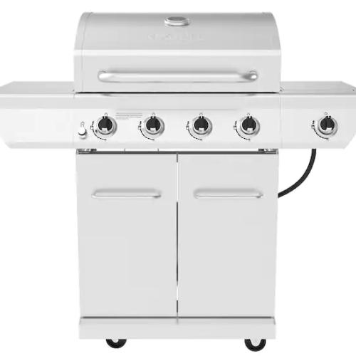 DALLAS LOCATION - Nexgrill 4-Burner Propane Gas Grill in Stainless Steel with Side Burner