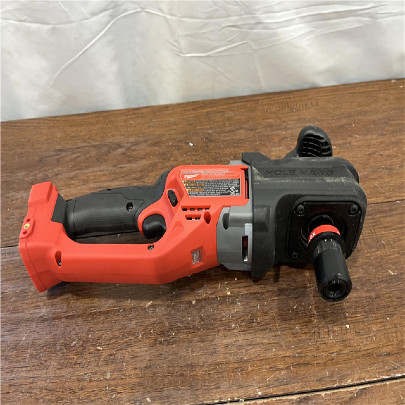 AS-ISMilwaukee M18 FUEL 18V Lithium-Ion Brushless Cordless Hole Hawg 7/16 in. Right Angle Drill W/ Quick-Lok (Tool-Only)