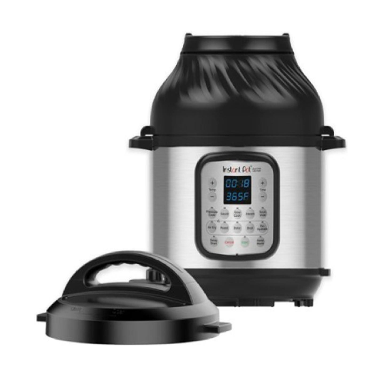 DALLAS LOCATION NEW! - INSTANT POT - 8 QUART DUO CRISP 11-IN-1 ELECTRIC PRESSURE COOKER WITH AIR FRYER - STAINLESS STEEL/SILVER- (10 UNITS)