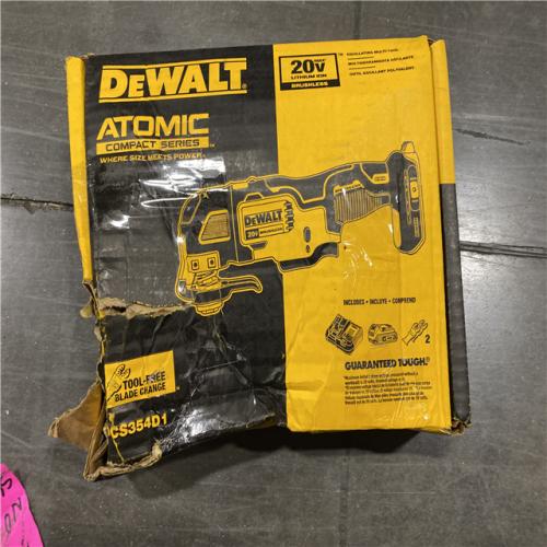 LIKE NEW! - DEWALT ATOMIC 20V MAX Cordless Brushless Oscillating Multi Tool with (1) 20V 2.0Ah Battery and Charger