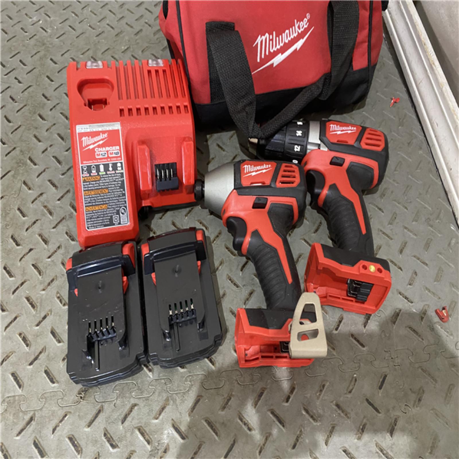 Houston location AS-IS Milwaukee Electric Tools 2691-22 MILWAUKEE M18 COMBO KITS LIKE NEW