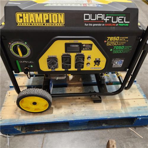 Dallas Location - As-Is Champion 6250-Watt Dual Fuel Portable Generator