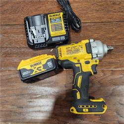 AS-IS DEWALT 20V MAX* XR 1/2  High Torque Impact Wrench with Hog Ring Anvil