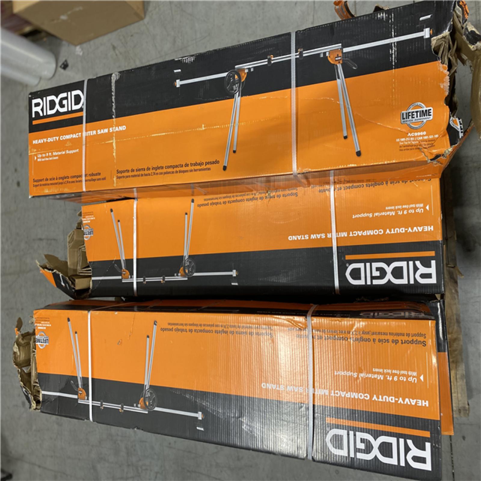 DALLAS LOCATION - RIDGID Professional Compact Miter Saw Stand - ( 8 UNITS )