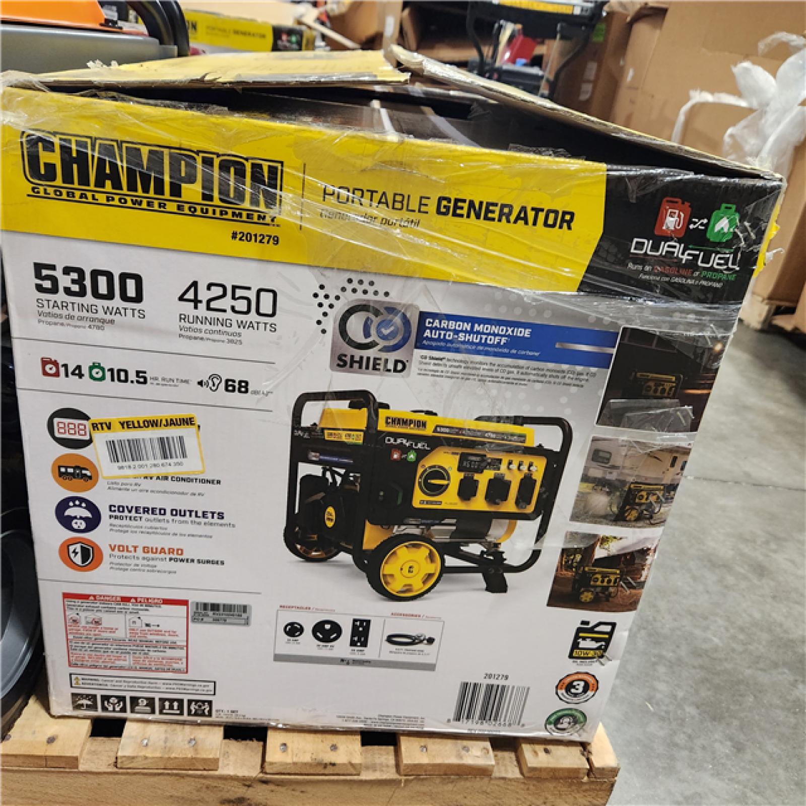 Dallas Location - As-Is Champion 201279 5300W Dual Fuel Generator