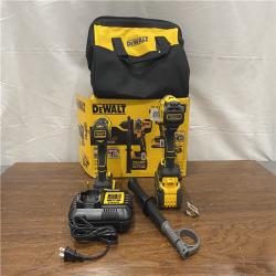 AS-IS DEWALT 20V MAX Cordless Brushless Hammer Drill/Driver 2 Tool Combo Kit with FLEXVOLT ADVANTAGE