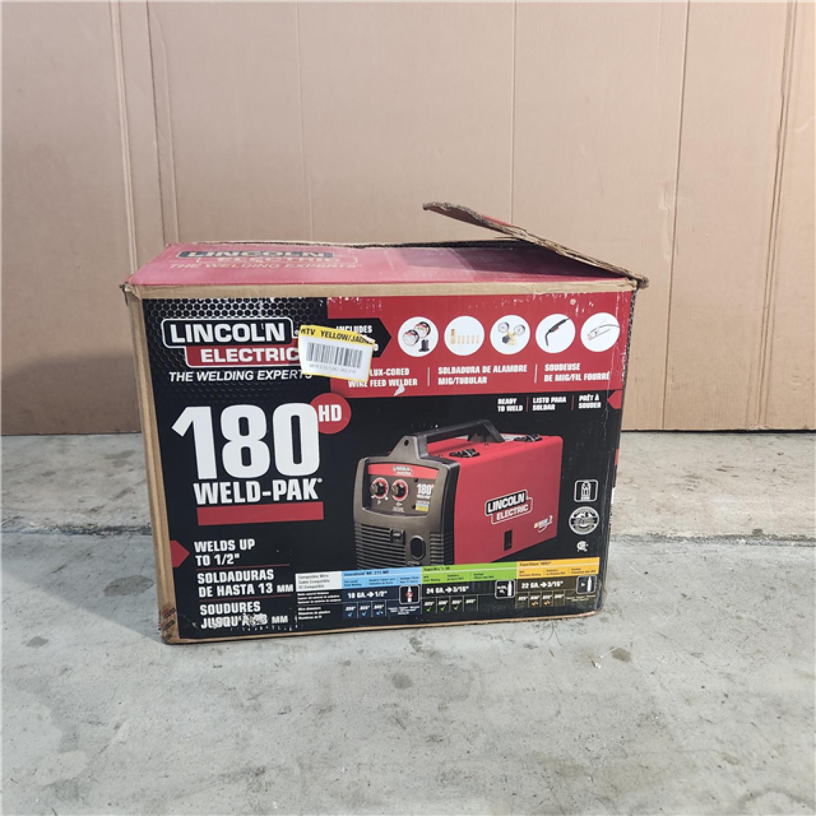 HOUSTON LOCATION - AS-IS Weld-Pak 180 Amp MIG Flux-Core Wire Feed Welder, 230V, Aluminum Welder with Spool Gun Sold Separately