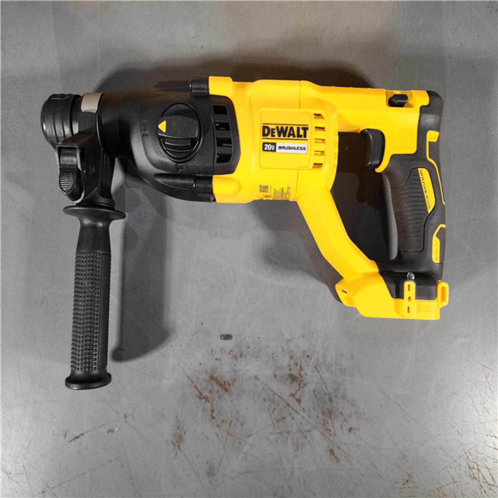 HOUSTON LOCATION - AS-IS (APPEARS LIKE NEW) DEWALT 20V MAX Cordless Brushless 1 in. SDS Plus D-Handle Concrete and Masonry Rotary Hammer (Tool Only)