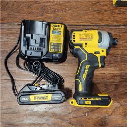 AS-IS DEWALT ATOMIC 20V MAX* Brushless Cordless Compact 1/4 in. Impact Driver Kit