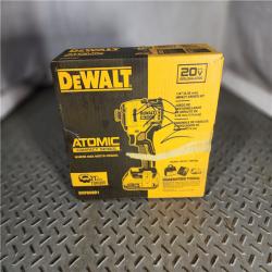 HOUSTON LOCATION - AS-IS (APPEARS LIKE NEW) DEWALT ATOMIC 20V MAX* Brushless Cordless Compact 1/4 in. Impact Driver Kit