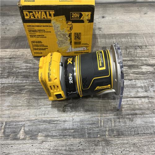 AS-IS Dewalt 20V MAX XR Brushless Cordless Compact Router (Tool Only)