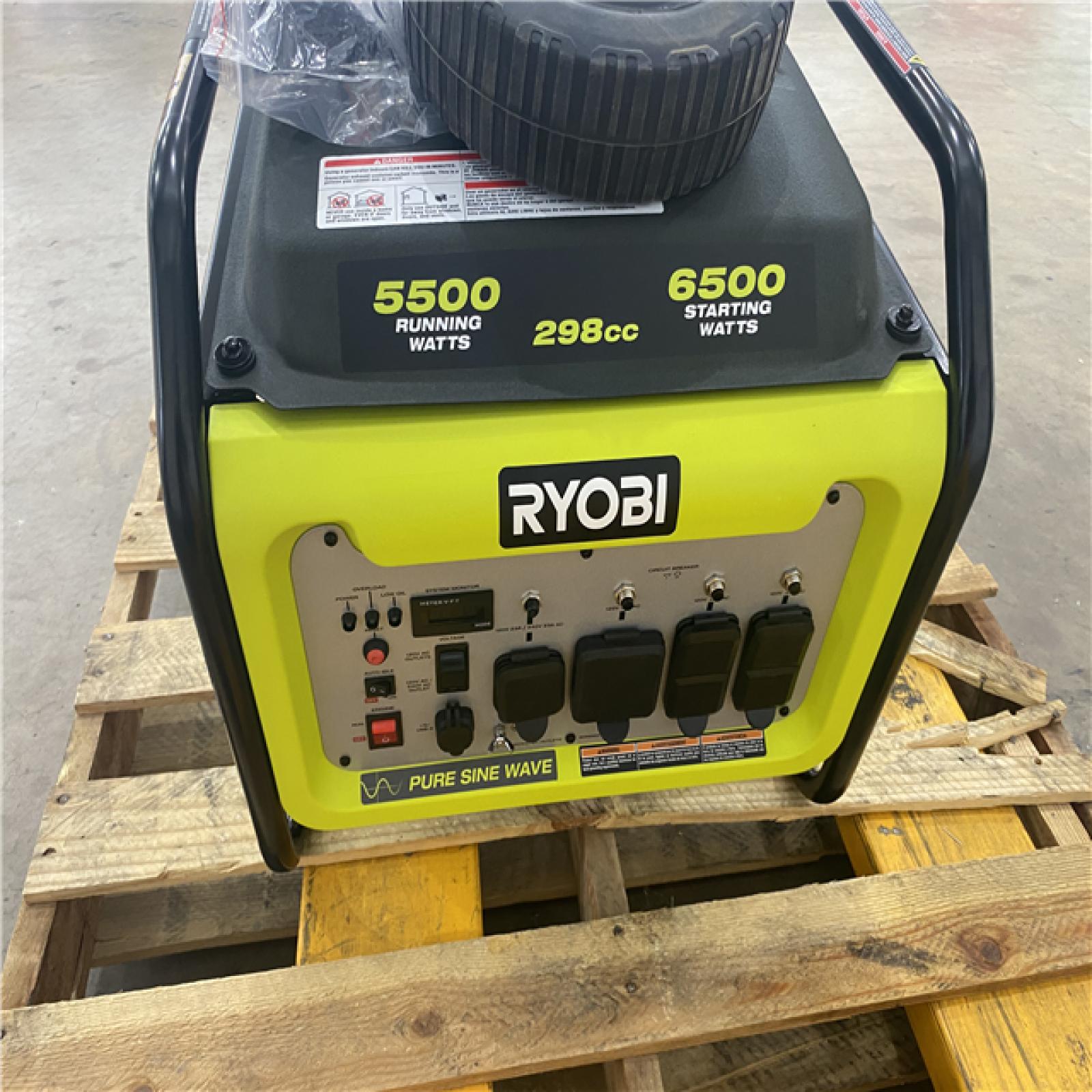 Houston Location - AS-IS Ryobi Easy Start 5,500 Running Watts 6,250 Starting Watts Generator