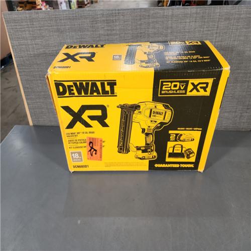 HOUSTON LOCATION - AS-IS DEWALT 20V MAX XR 18 Gauge Brad Nailer Kit