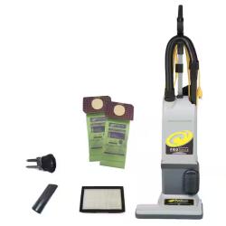 DALLAS LOCATION - ProTeam ProForce 1500XP Commercial Upright Vacuum Cleaner with ProLevel Filtration, On-Board Tools for Carpets and Hard Floors