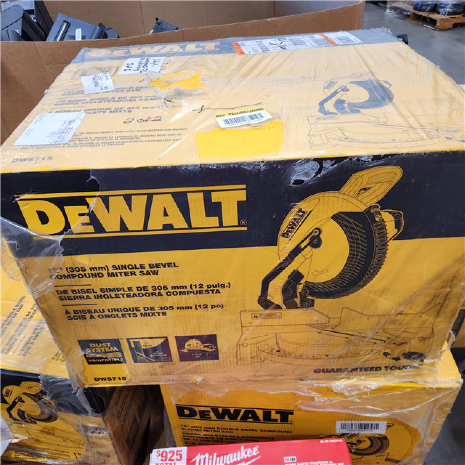 AS-IS NEW DEWALT 12-in 15-Amp Single Bevel Compound Miter Saw