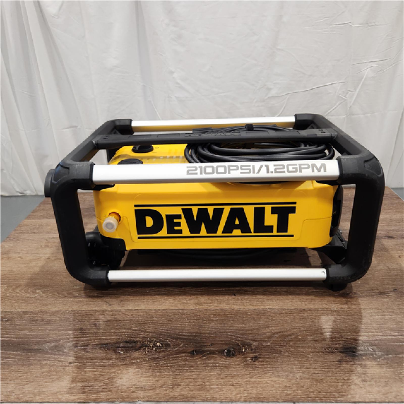 AS-IS DeWalt 2100 PSI 13 Amp Cold Water Electric Pressure Washer with Internal Equipment Storage