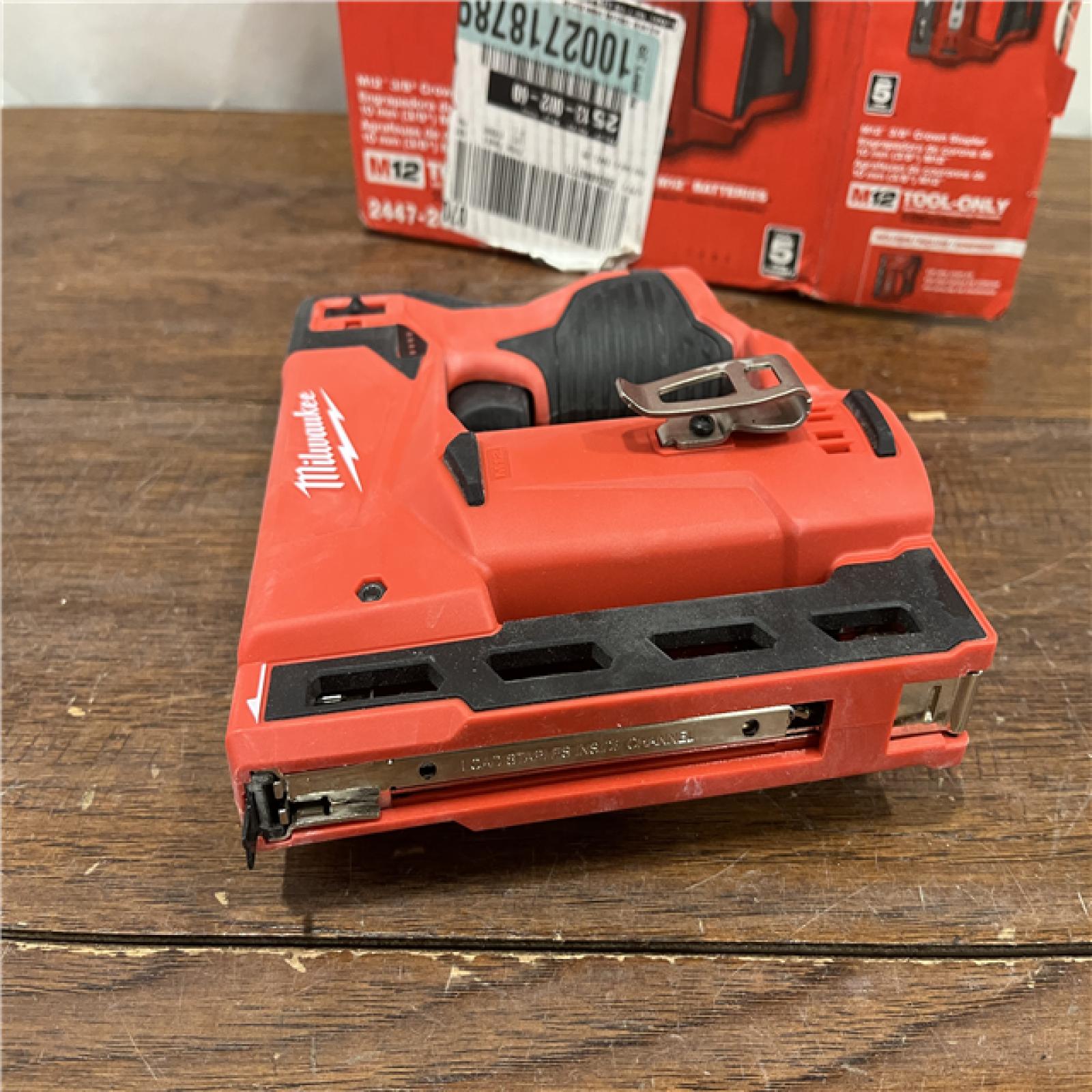 AS-ISMilwaukee M12 3/8  Crown Stapler (Tool Only)