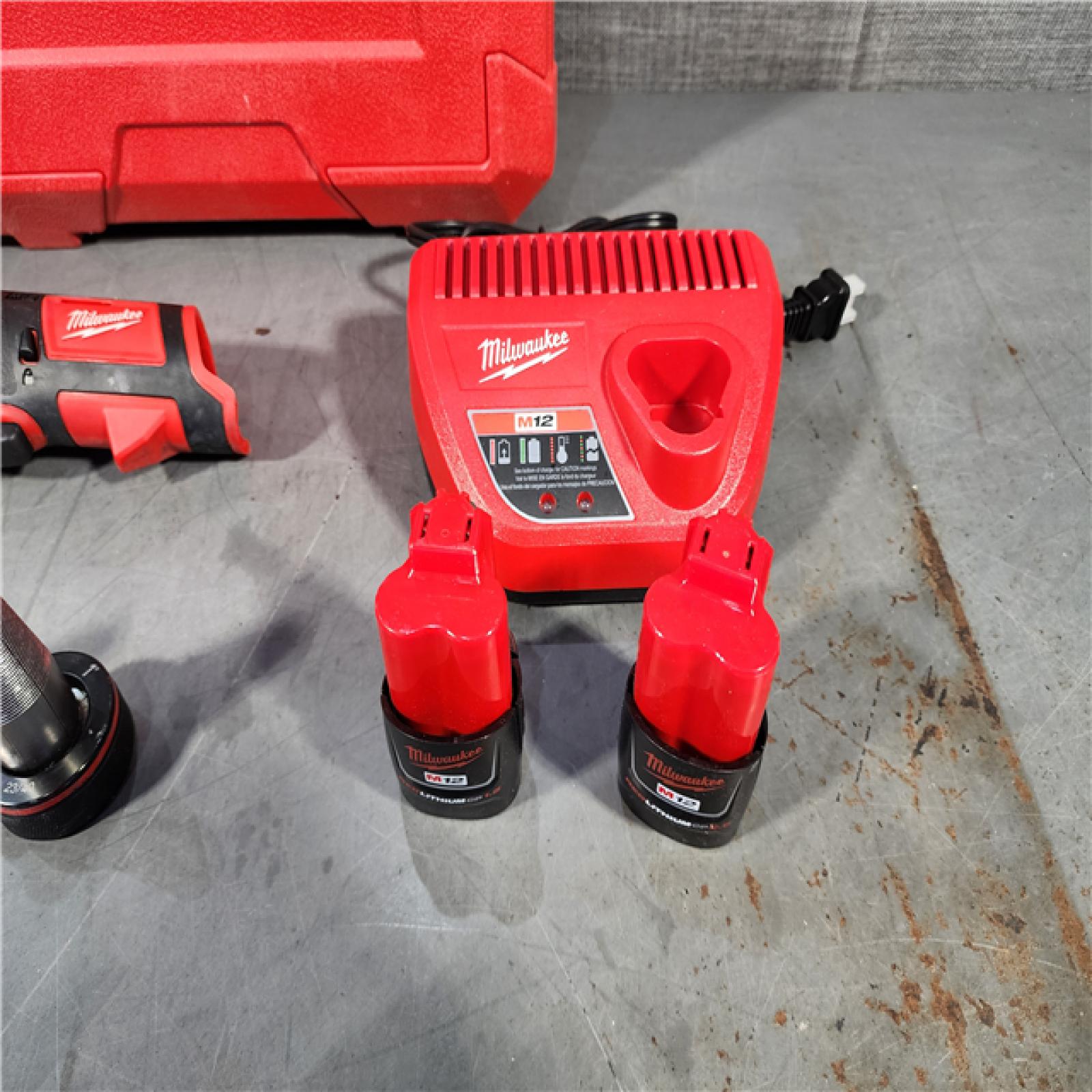 HOUSTON LOCATION - AS-IS M12 12-Volt Lithium-Ion Cordless PEX Expansion Tool Kit with (2) 1.5 Ah Batteries, (3) Expansion Heads and Hard Case