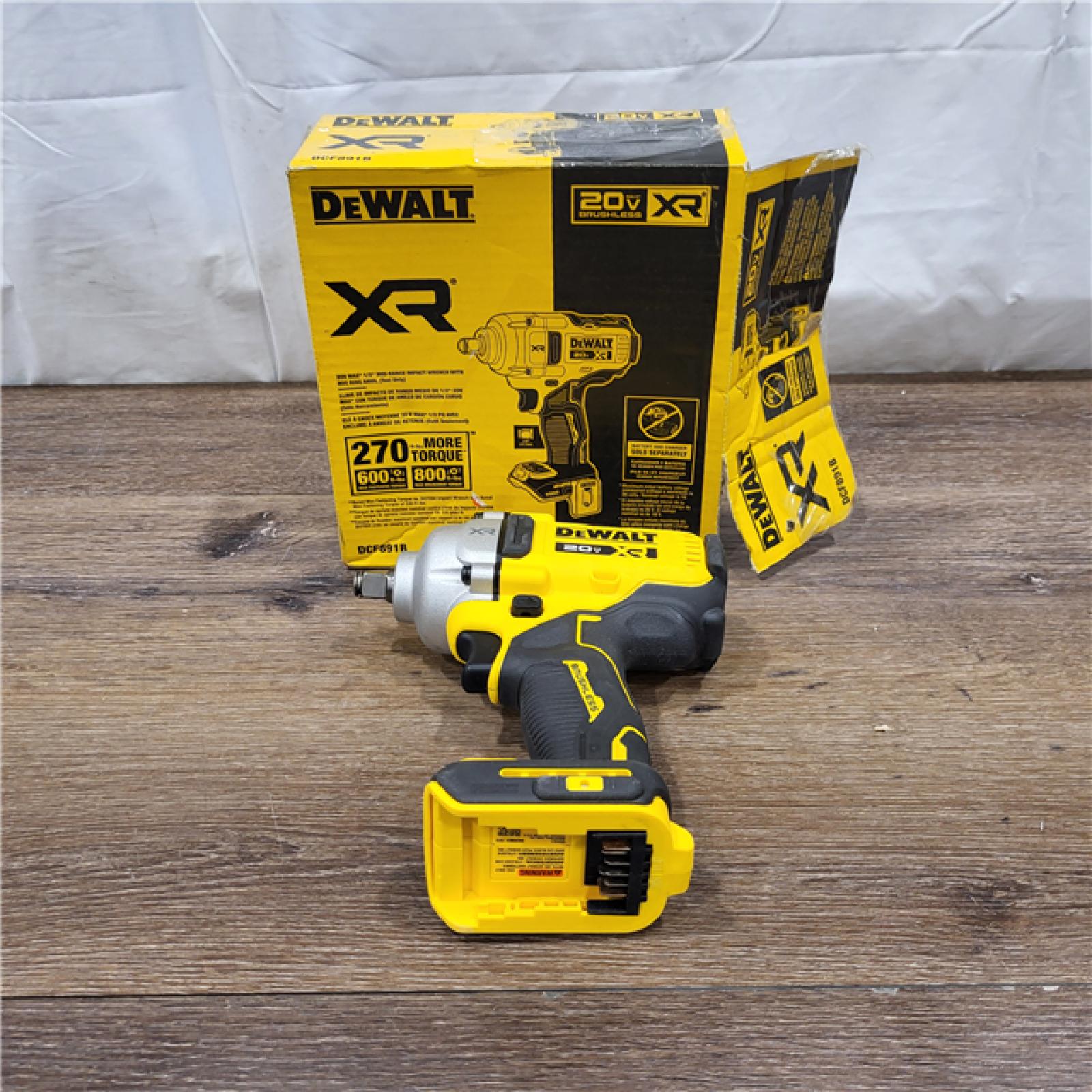 AS-IS DEWALT 20-Volt MAX XR Cordless 1/2 in. Impact Wrench (Tool-Only) (DCF891B)