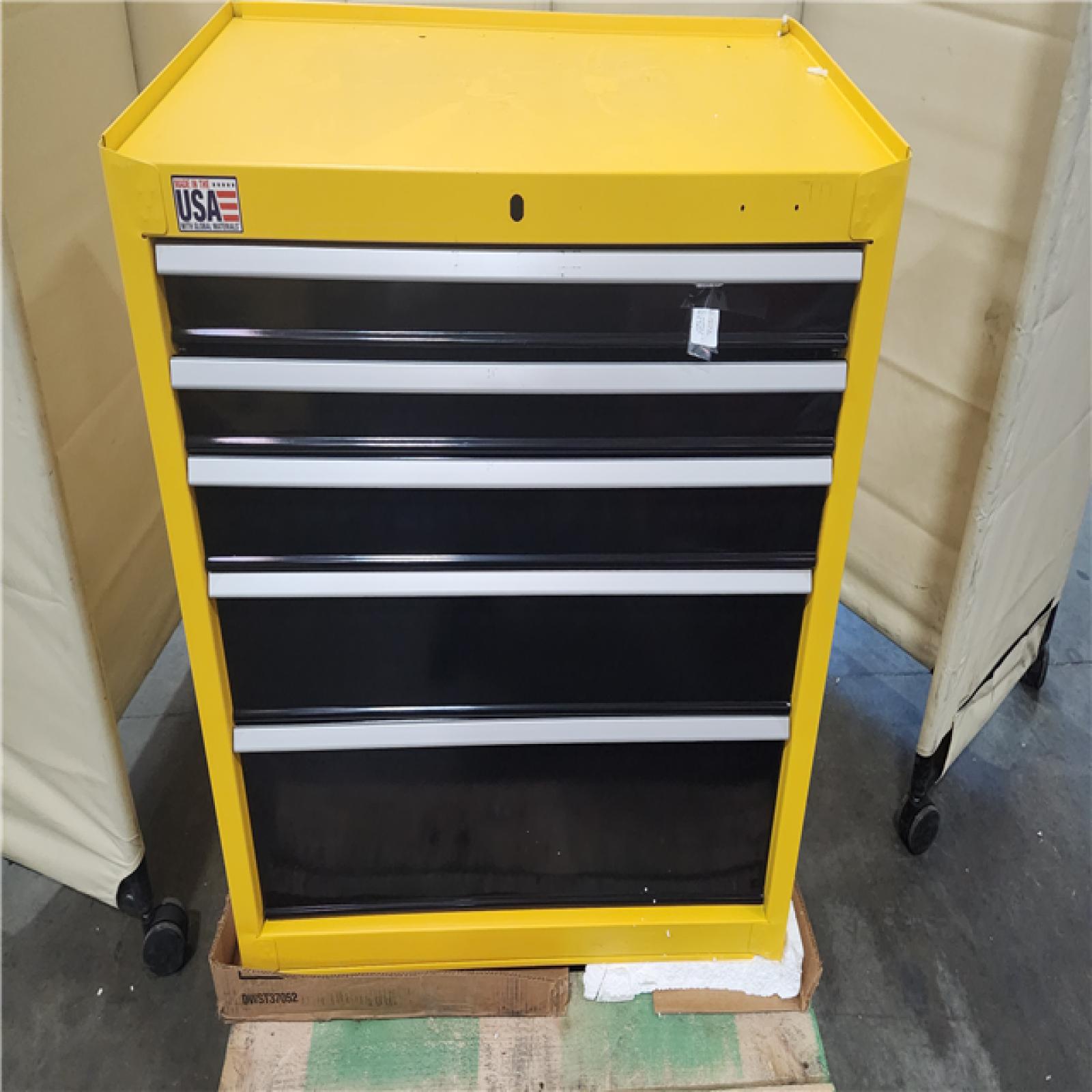 CALIFORNIA AS-IS DEWALT 37 WIDE 5 DRAWER ROLLING TOOL CABINET