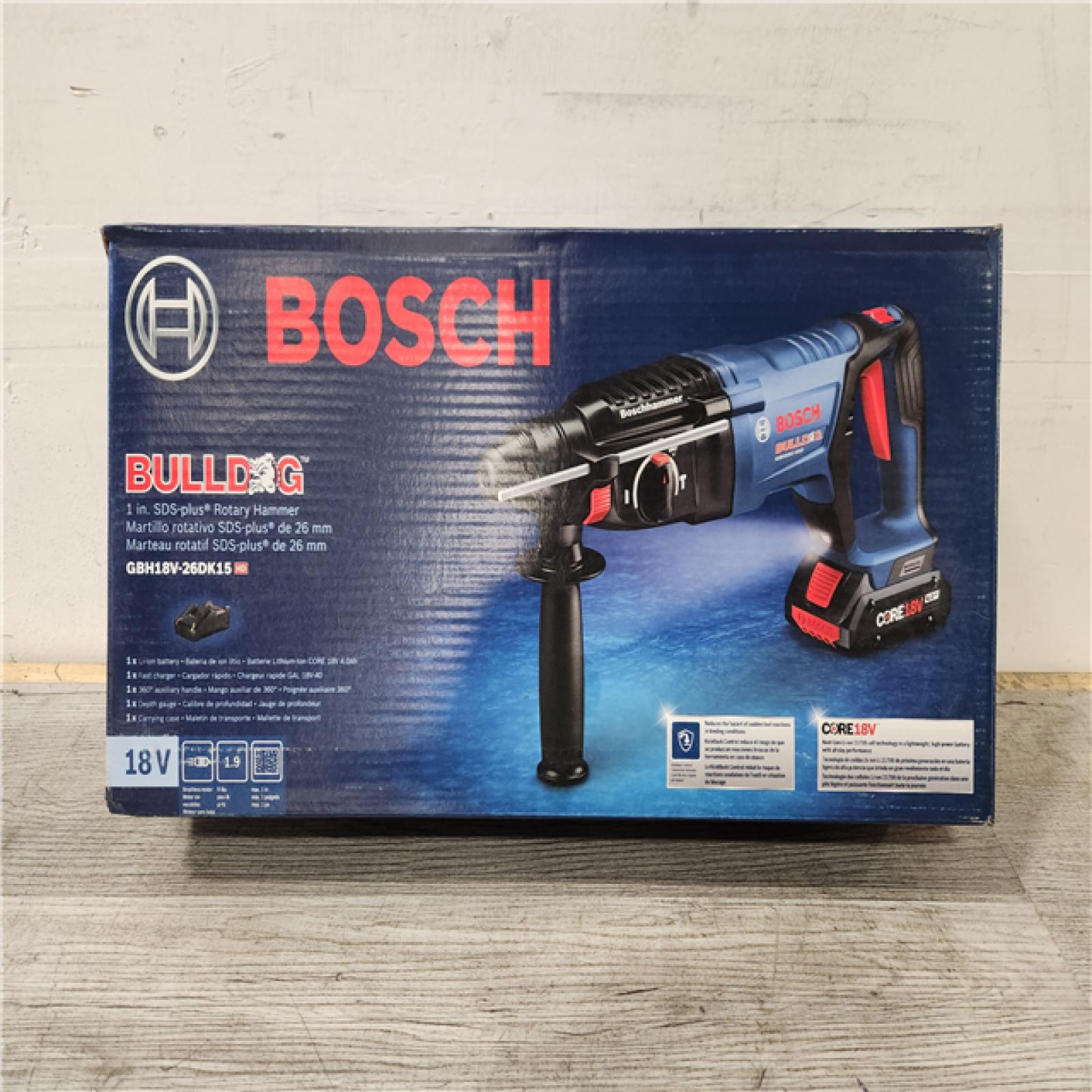 Phoenix Location 18V EC Brushless SDS-plus® Bulldog™ 1 In. Rotary Hammer Kit with (1) CORE18V® 4 Ah Advanced Power Battery