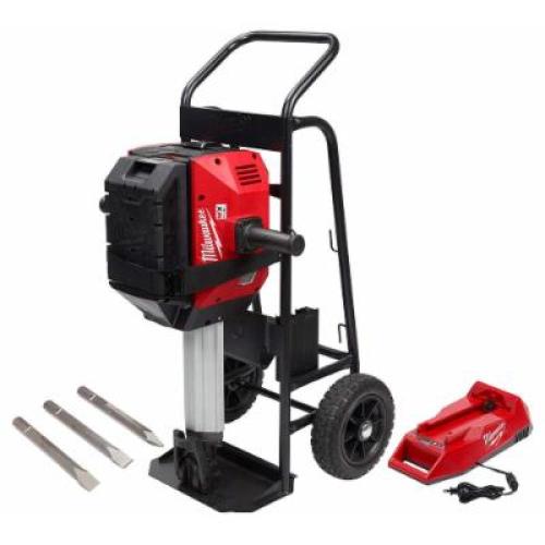 HOUSTON LOCATION - AS-IS Milwaukee MXF368-1XC Breaker  1-1/8 in Chuck  Hex Chuck  1300 Bpm  50 Ft-lb Impact Energy (WITH CART)