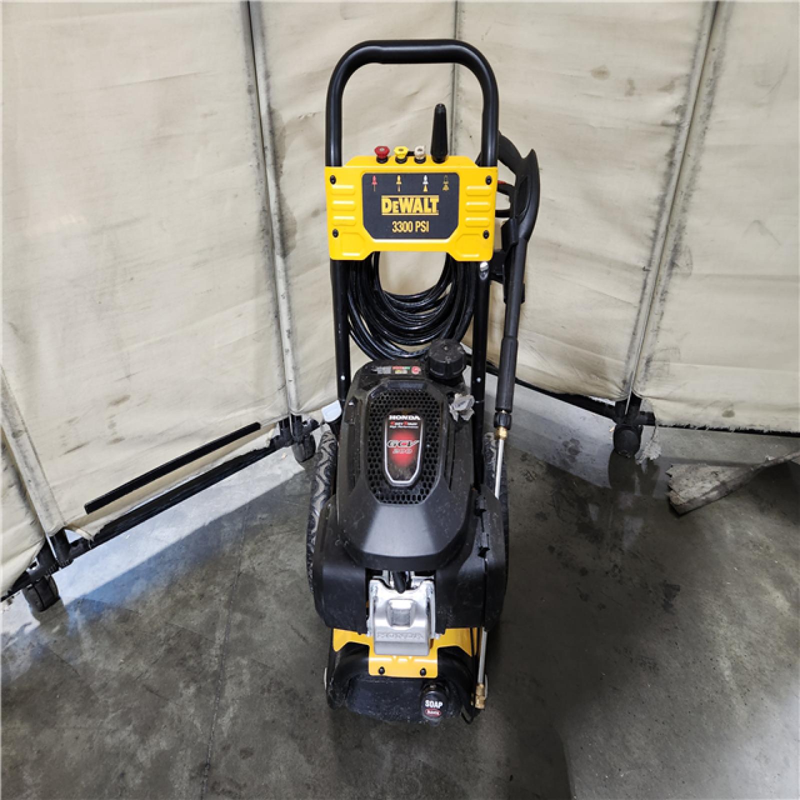 California AS-IS DEWALT 3300 PSI 2.4 GPM Gas Cold Water Pressure Washer with HONDA GCV200 Engine