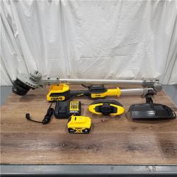 AS-IS DeWalt 20V MAX 14 in. Brushless Cordless Battery Powered Foldable String Trimmer Kit with (1) 5 Ah Battery & Charger