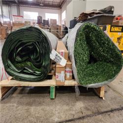 Phoenix Location 1st Roll TURF DISTRIBUTORS Eco 72 Deep Green 15 ft. Wide x Cut to Length Artificial Turf (Quantity: 615) 2nd Roll TrafficMaster TruGrass Emerald 12 ft. Wide x Cut to Length Green Artificial Grass Turf Pallet