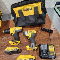 AS-IS DeWALTÂ® 20V MAX Cordless Drill Driver/Impact Driver Combo Kit 1.3 Ah Lithium Ion