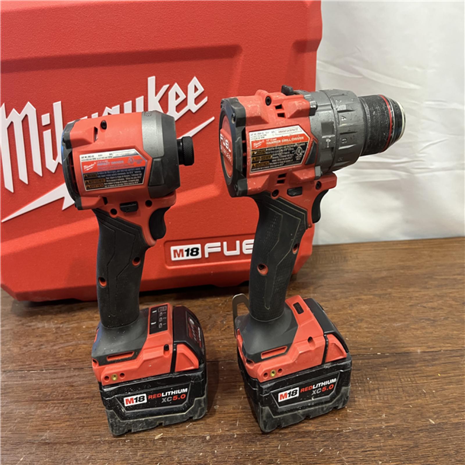 AS-ISM18 FUEL 18V Lithium-Ion Brushless Cordless Hammer Drill and Impact Driver Combo Kit (2-Tool) with 2 Batteries