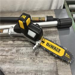 AS-IS DEWALT  20V MAX 8in. Cordless Battery Powered Pole Saw Kit with (1) 4Ah Battery, Charger & Sheath