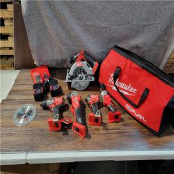 CALIFORNIA NEW M18 FUEL 5-TOOL COMBO KIT (2 BATTERIES, 1 CHARGER, AND BAG INCLUDED)