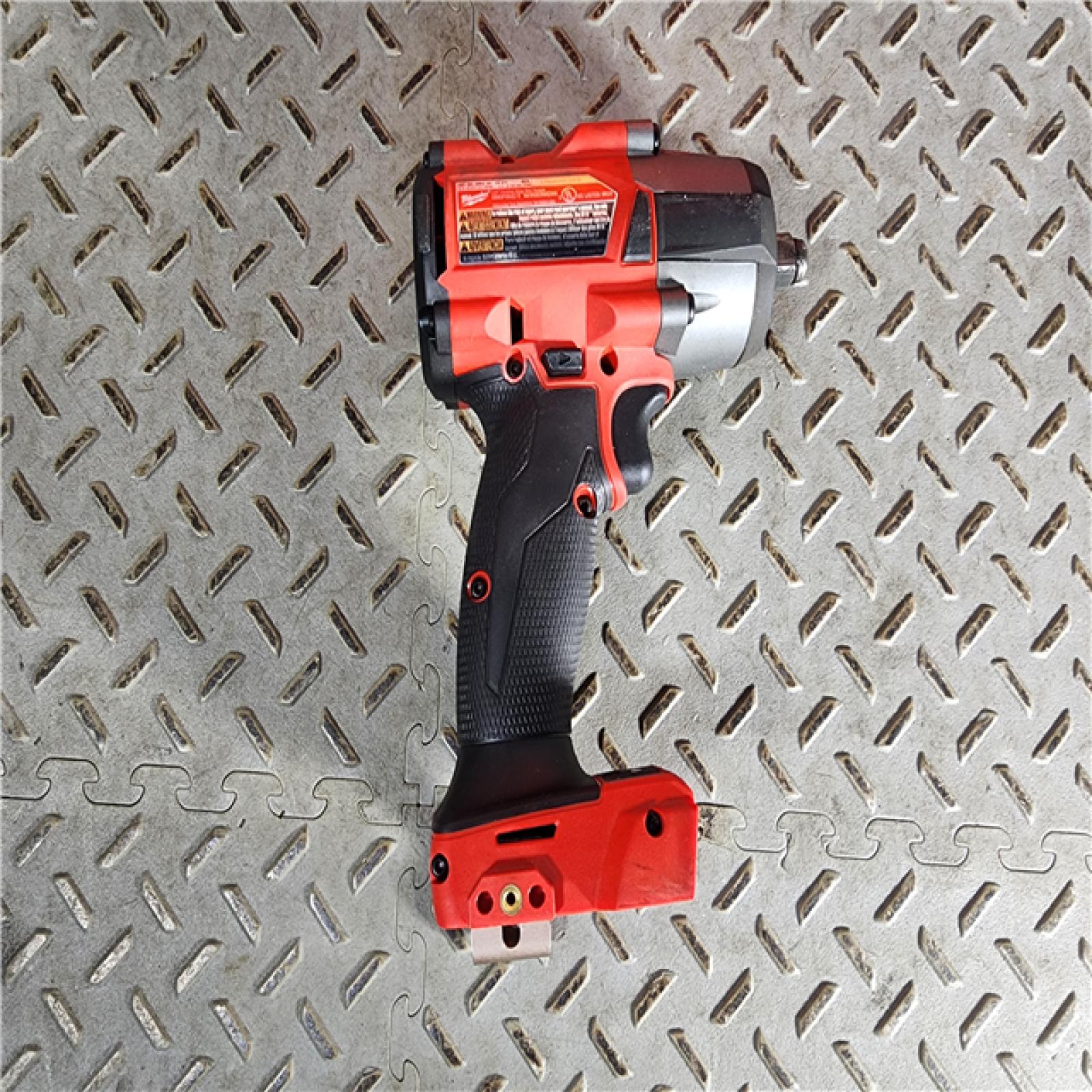 HOUSTON LOCATION - AS-IS Milwaukee M18 18V Fuel 1/2  Mid-Torque Impact Wrench Cordless Lithium-Ion Brushless with Friction Ring (TOOL ONLY)