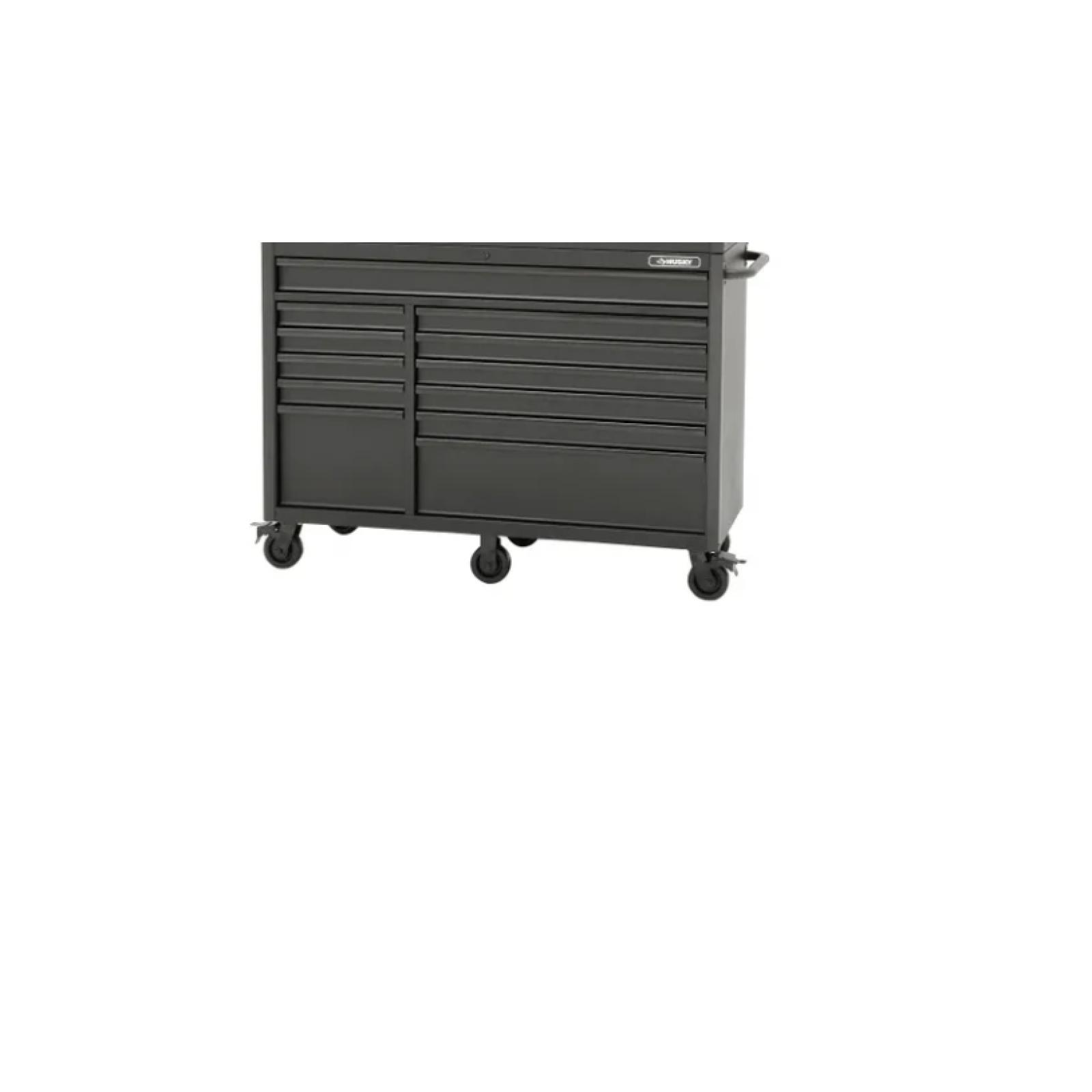 DALLAS LOCATION - Husky 56 in. W x 22 in. D Heavy Duty 23-Drawer Combination Rolling Tool Chest and Top Tool Cabinet Set in Matte Black