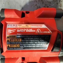 HOUSTON LOCATION - AS-IS Milwaukee M18 18V Fuel 1/2  Mid-Torque Impact Wrench Cordless Lithium-Ion Brushless with Friction Ring 2962-20 (TOOL ONLY)