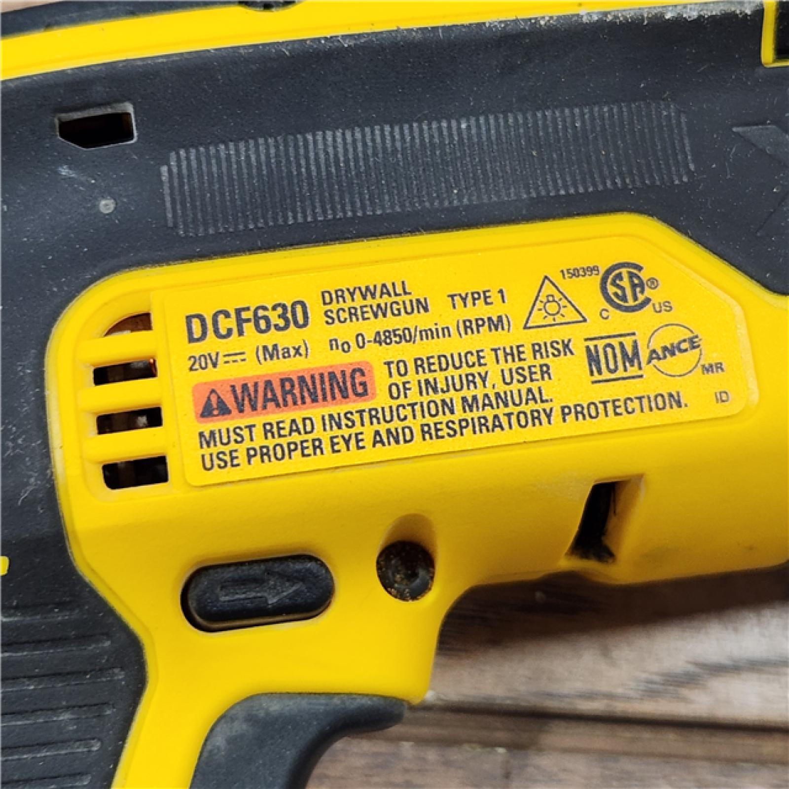 AS-IS DeWalt DCF630B 20V Cordless Brushless Screw Gun (Tool Only)