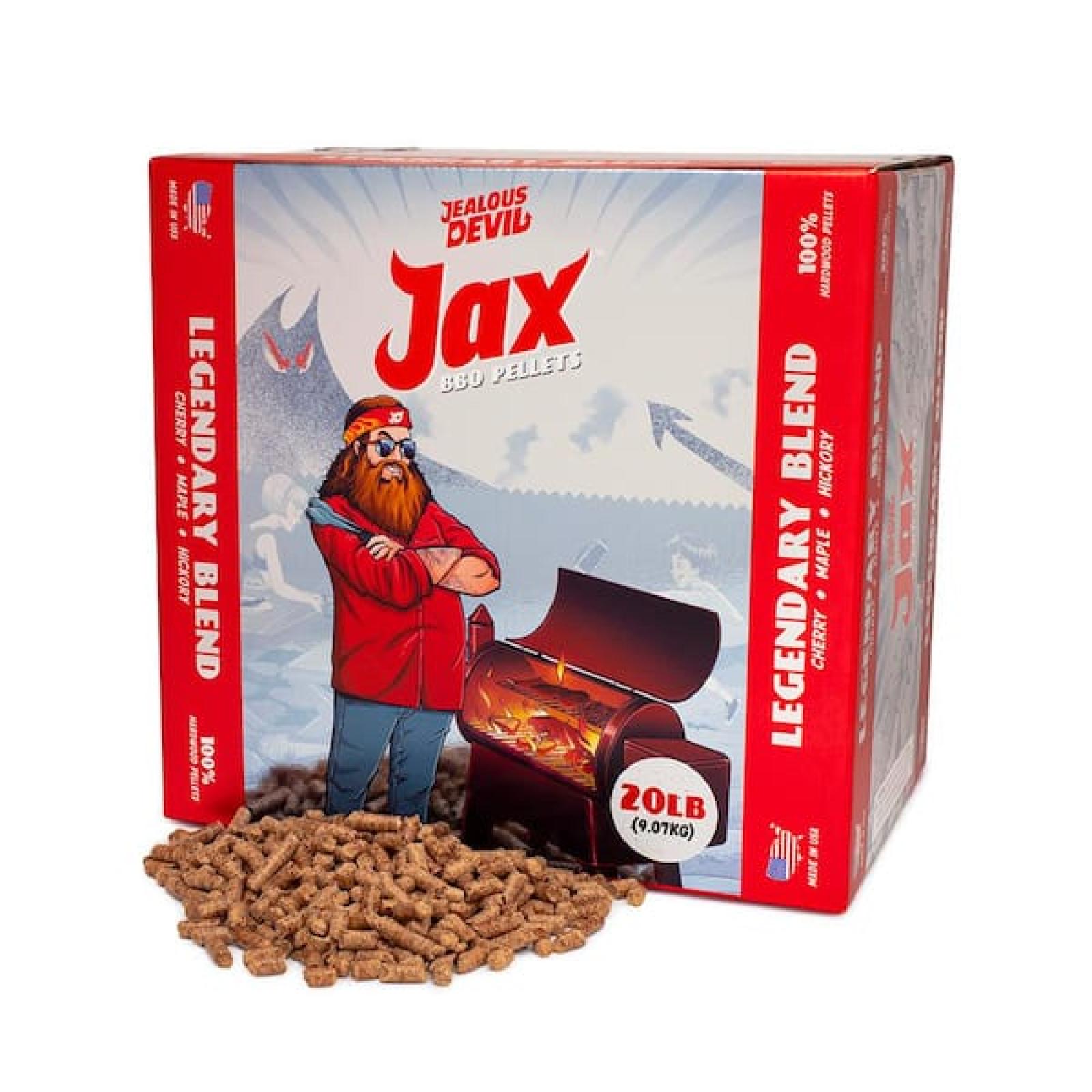 Phoenix Location JEALOUS DEVIL 20 lbs. Jax Legendary Blend BBQ Pellets Pallet (6 Count)