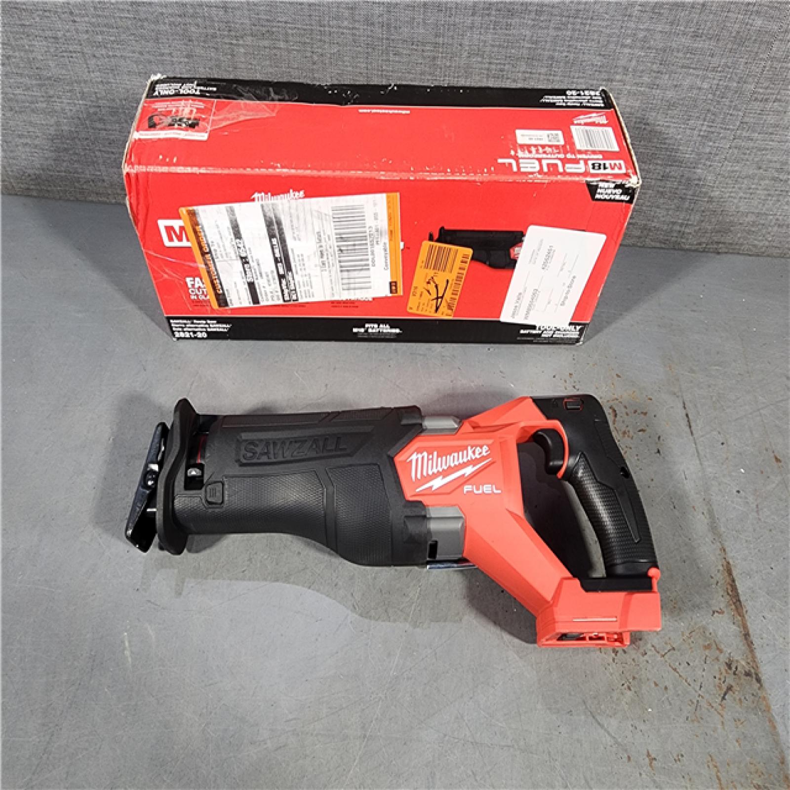 HOUSTON LOCATION - AS-IS Milwaukee M18 18V Fuel Sawzall 1-1/4  Reciprocating Saw Cordless Lithium-Ion Brushless 2821-20 (TOOL ONLY)