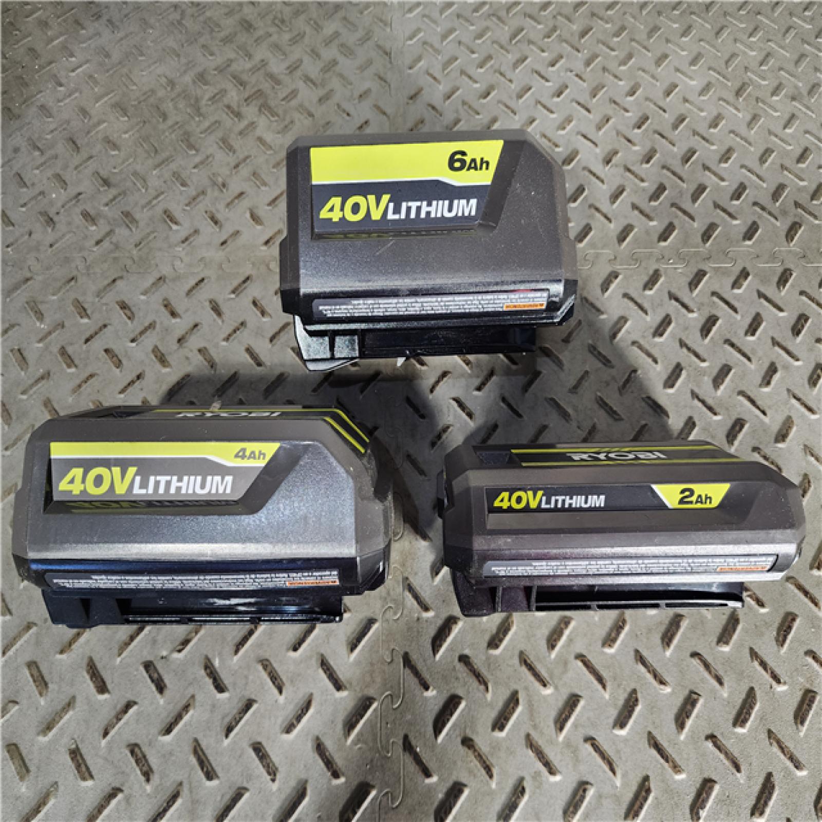 HOUSTON LOCATION - AS-IS RYOBI MIXED BATTERY PACK QTY - 15