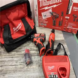 AS-IS Milwaukee M12 Brushed Cordless 3/8 in. Ratchet and Screwdriver (2-Tool) Combo Kit