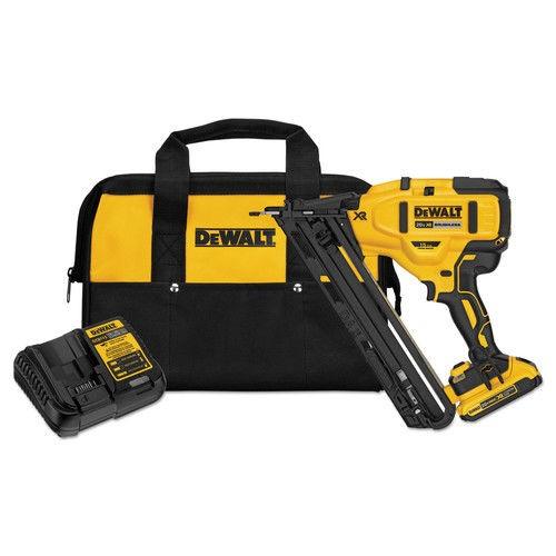 AS-IS DEWALT 20V MAX XR 15 Ga. Cordless 34 Deg Nailer 20 V