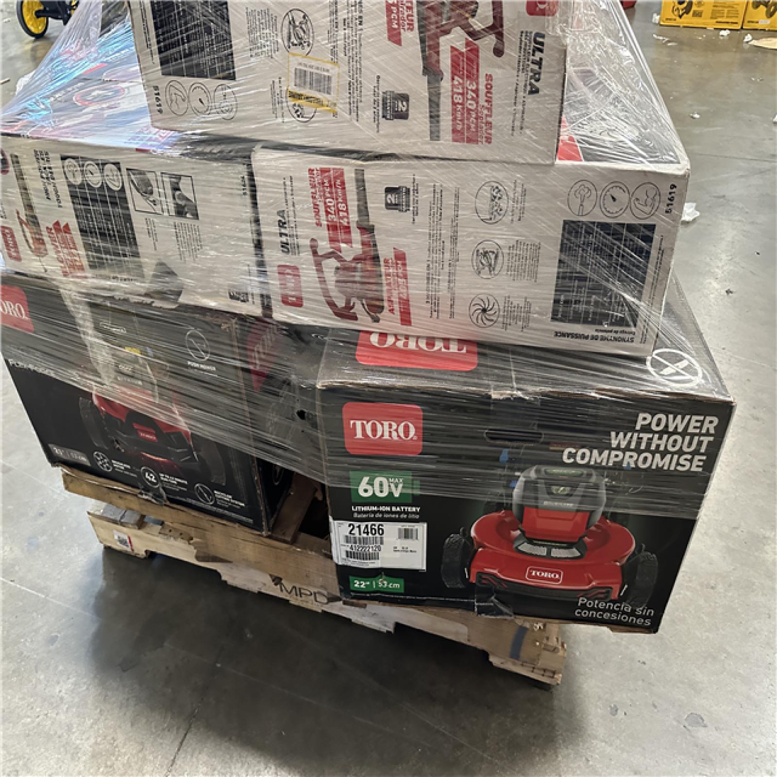 California AS-IS Toro Tool Pallet