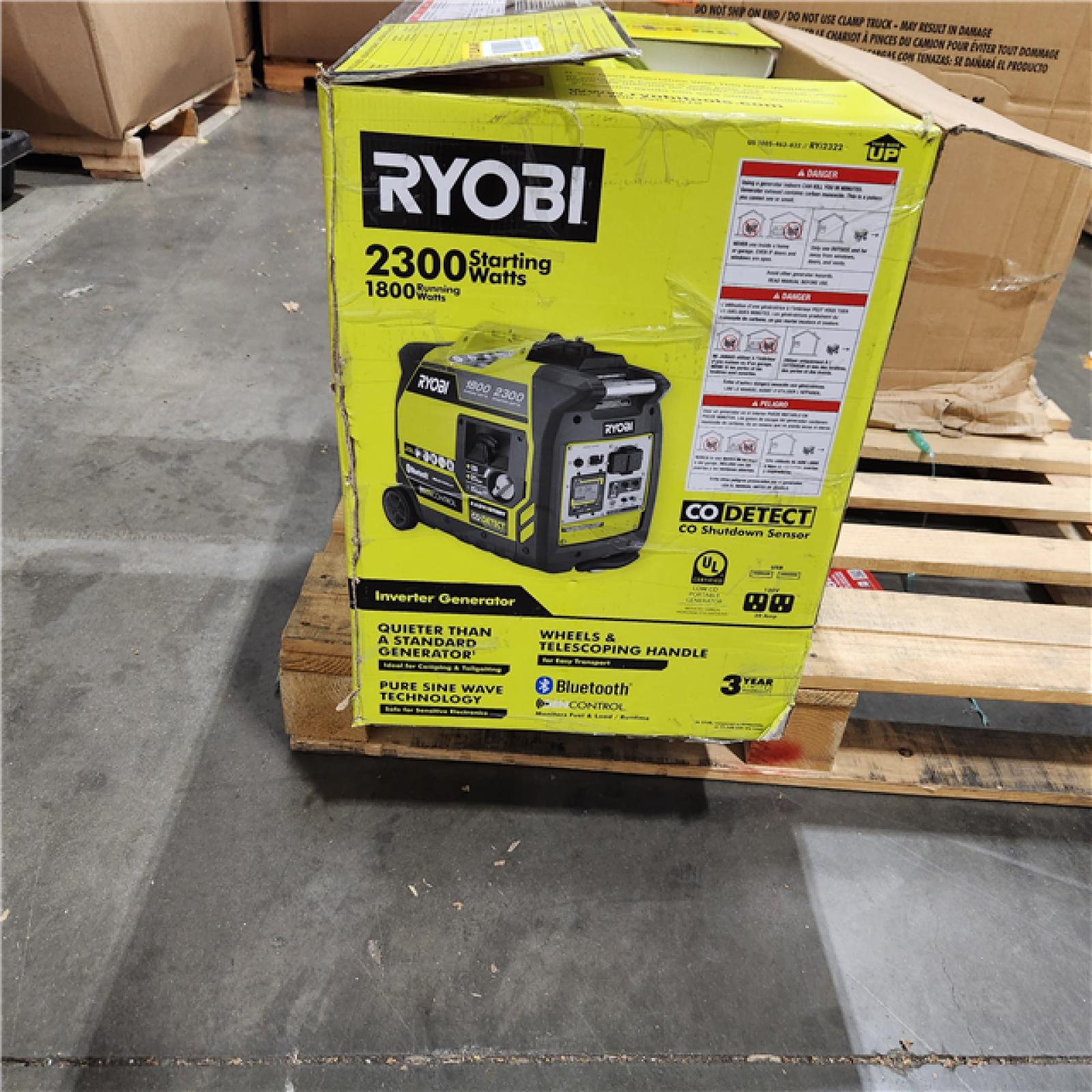 Dallas Location - As-Is RYOBi  2,300-Watt nverter Generator