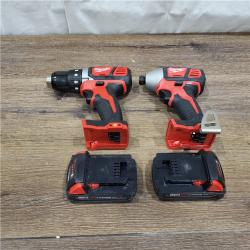 AS-IS Milwaukee M18 Brushed Cordless (2-Tool) Drill/Driver and Impact Driver Kit