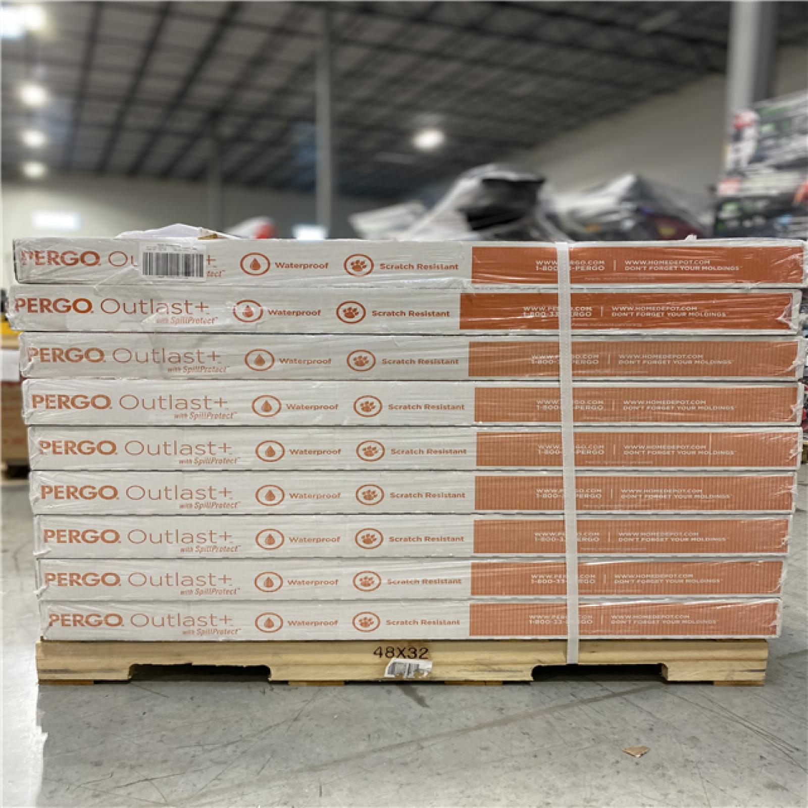 DALLAS LOCATION - Pergo Outlast+ Marigold Oak 12 mm T x 7.4 in. W Waterproof Laminate Wood Flooring PALLET - (36 UNITS)