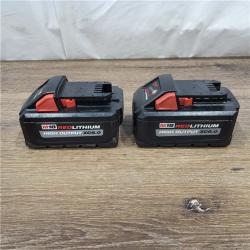 AS-IS Milwaukee M18 18-Volt Lithium-Ion High Output Starter Kit with Two 6.0 Ah Battery and Charger