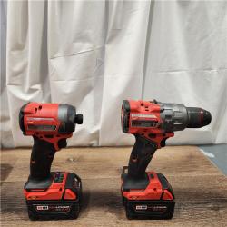 AS-IS Milwaukee M18 FUEL 18V Lithium-Ion Brushless Cordless Hammer Drill and Impact Driver Combo Kit (2-Tool) with 2 Batteries