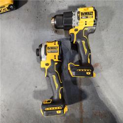 HOUSTON LOCATION - AS-IS DEWALT 20V MAX XR Hammer Drill and ATOMIC Impact Driver 2 Tool Cordless Combo Kit with (2) 4.0Ah Batteries, Charger, and Bag